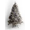 Brad artificial Greenland Light Snow 200 cm QC490, 850 Ramuri 2D + 3D PE, Circumferinta Bazei 251 cm